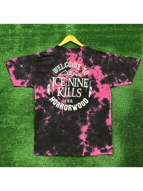 Ice Nine Kills Welcome to Horrorwood Heavy Metal Band Tie-Dye T-Shirt XL